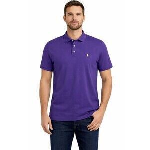 Polo Ralph Lauren Classic Fit Purple Short Sleeve Polo Multicolor Pony Men's L